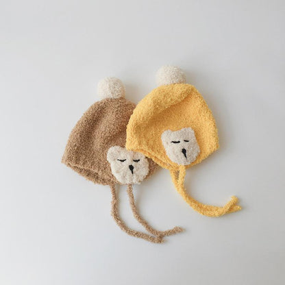 Baby's Hand-Knitted Ear Hood Hood