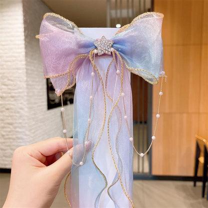 Children's Bow Ribbon Hairpin Little Girl Hair Accessories
