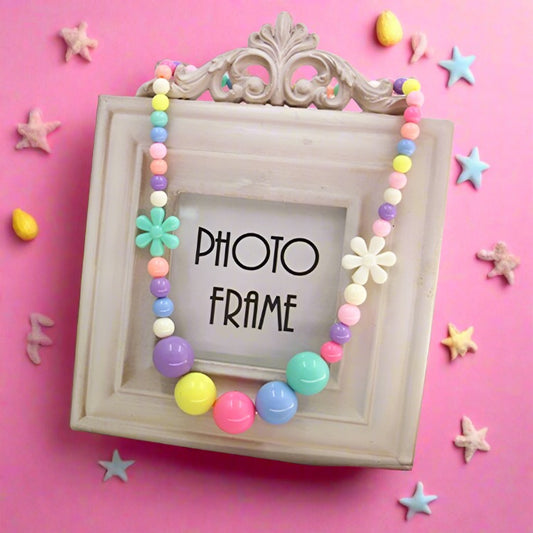 Children's Necklace Colorful Princess Acrylic Necklace
