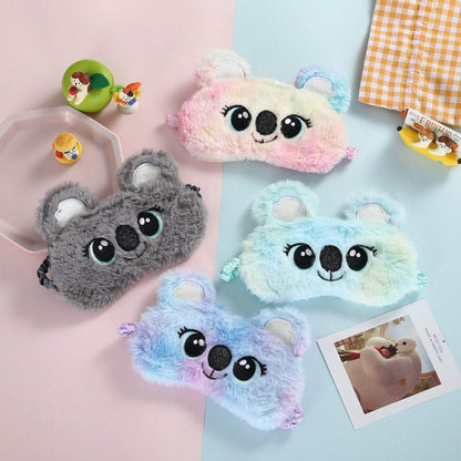 Children's Koala Cartoon Eye Patch Plush Sleep Eyeshade