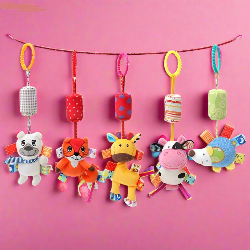Baby Wind Chime Animal Cart Pendant Plush Toy