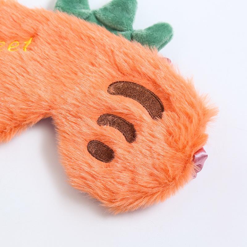 Fruit Style Plush Eye Patch Breathable Sleep Eyeshade