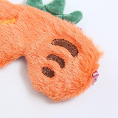 Fruit Style Plush Eye Patch Breathable Sleep Eyeshade