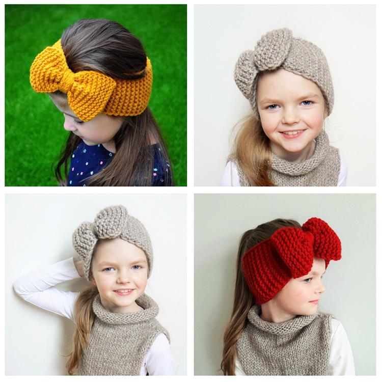 Kids Knitted Bow Hair Tape