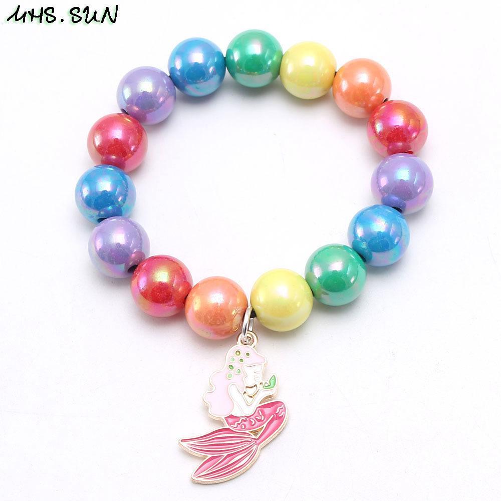 Rainbow Beaded Bracelet for Children