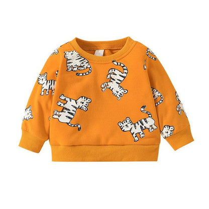 Children's Long Sleeve Crewneck Top Turtleneck