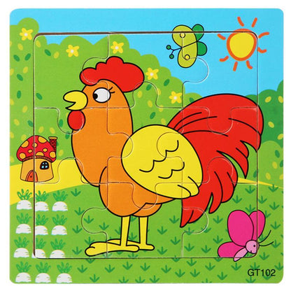 Small Wooden Jigsaw Puzzle for Children