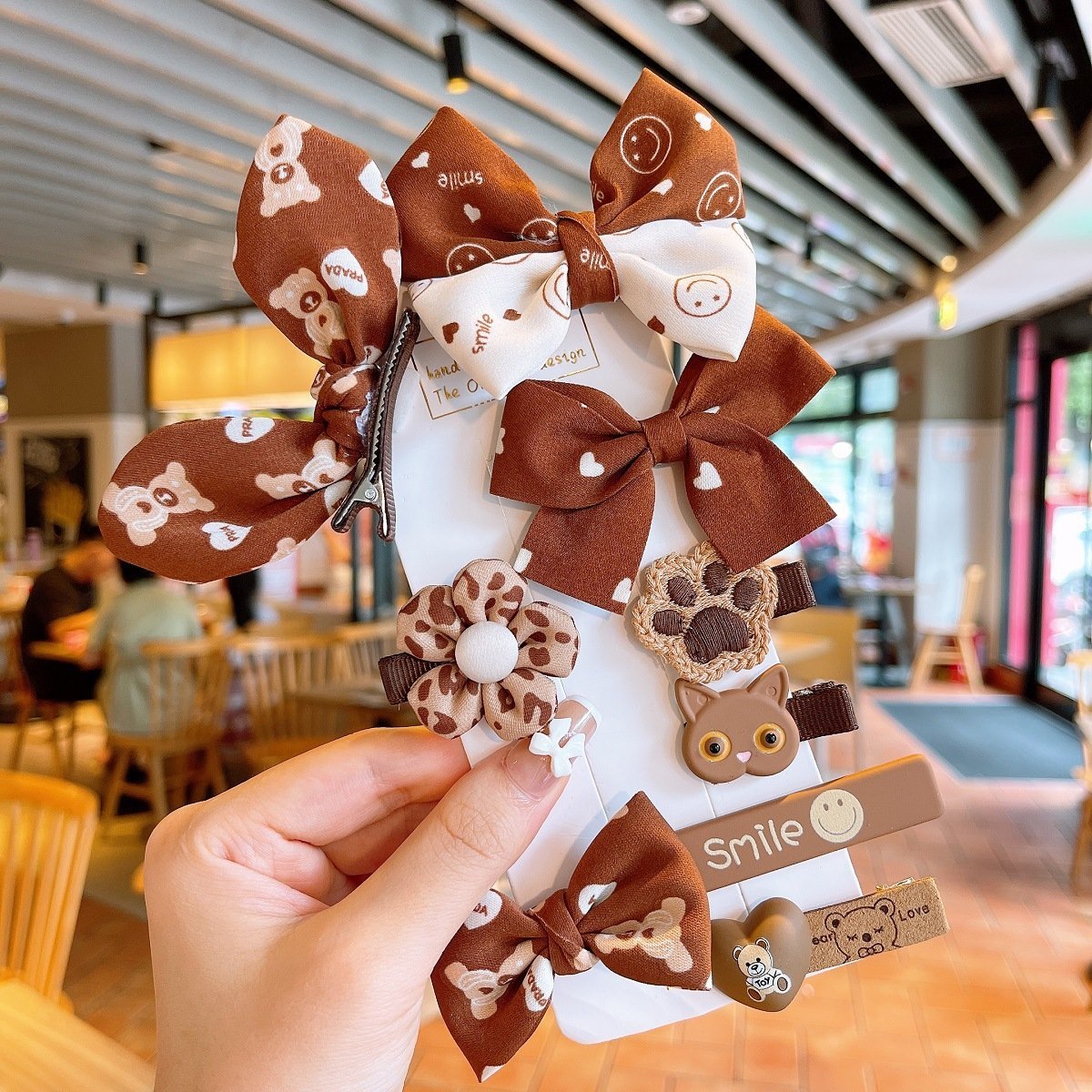 Children's Fabric Bow Hairpin