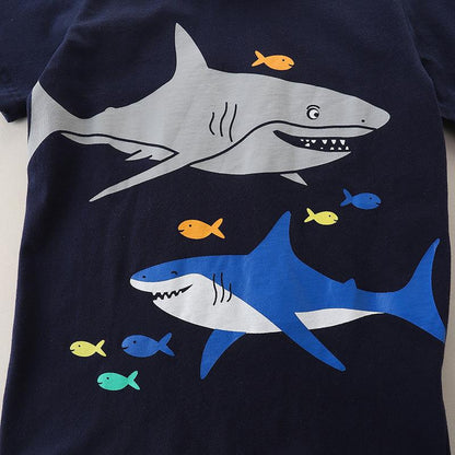Short sleeved T-shirt cotton children's cartoon top