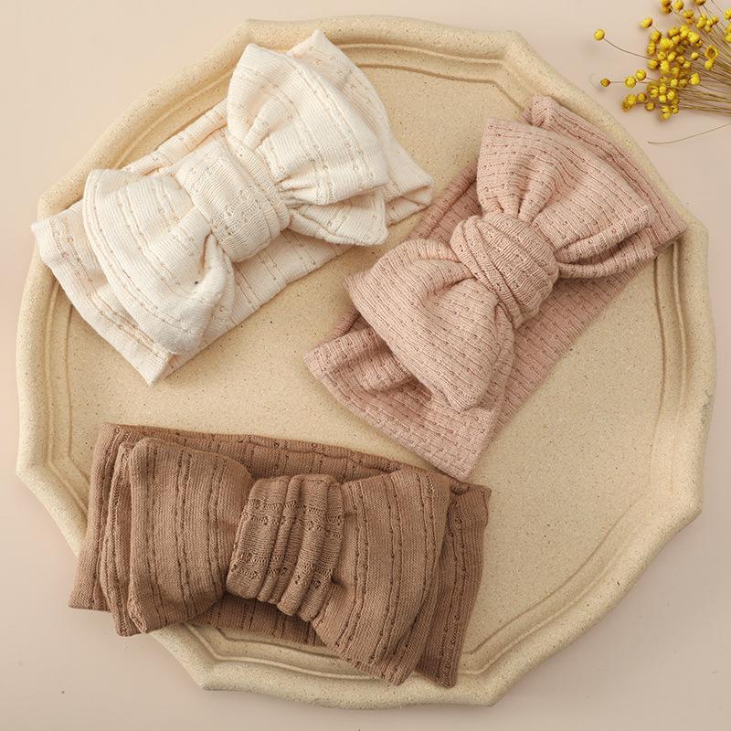 Children's DIY Double Bow Knit Headband