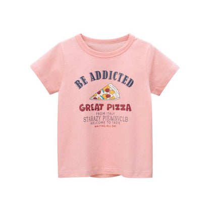 Girls cute top children's short sleeved T-shirt