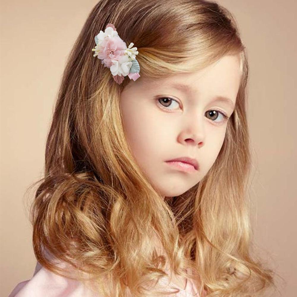 Pink Simulation Headflower Hair Accessories