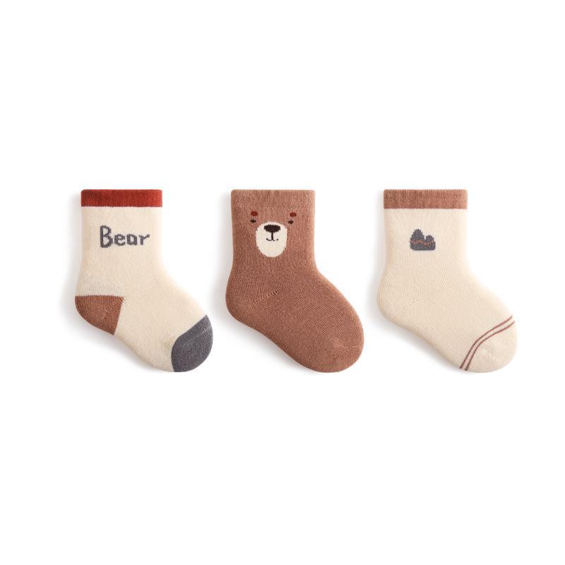 Newborn Baby Socks Padded Terry Warm Cotton Socks