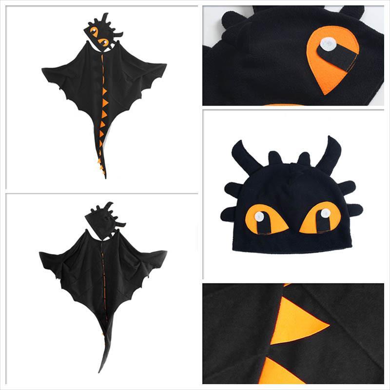 Dinosaur Cape Hat Mask Children Dress Up Halloween Cosplay
