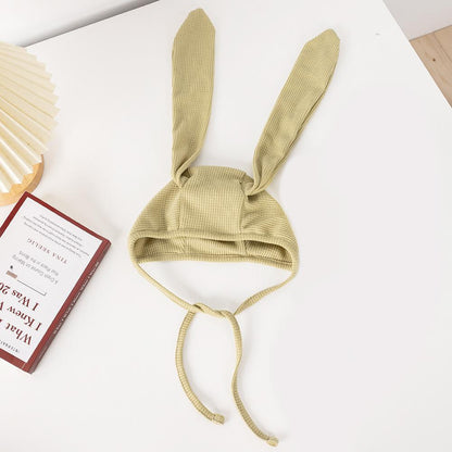 Baby Hat Rabbit Ear Strap Children's Pullover Hat