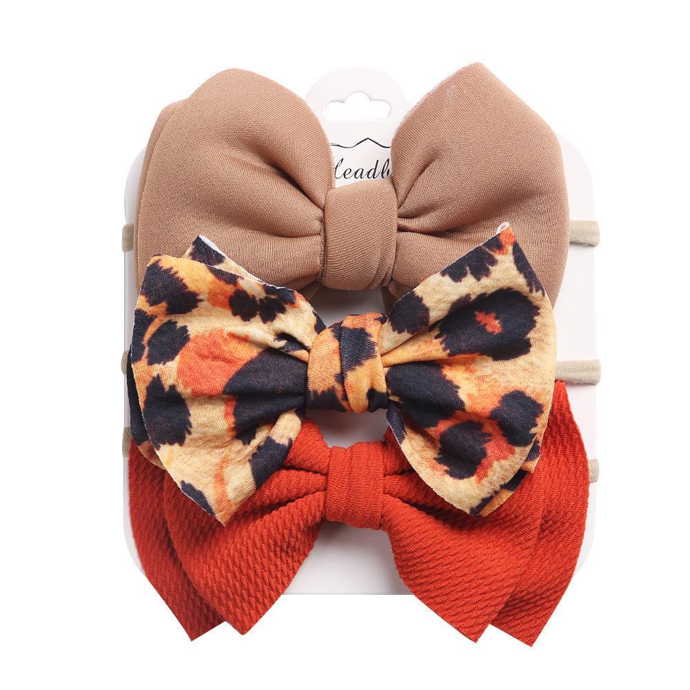 Children's Headdress Bow Hair Tie 3pcs/Set