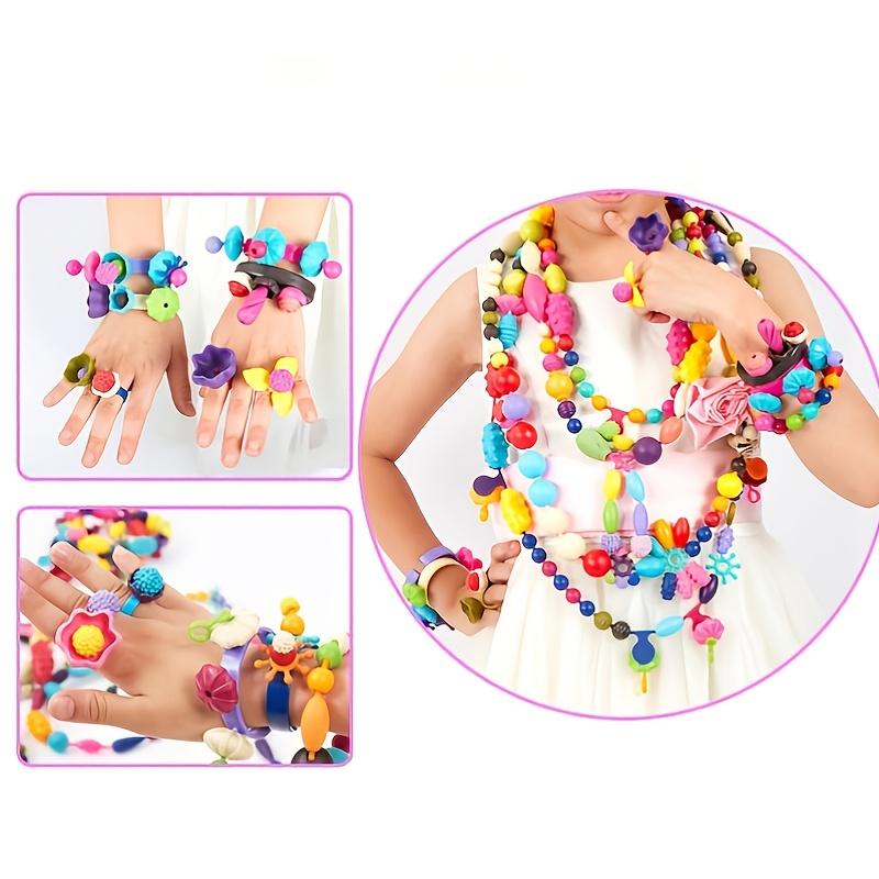 370pcs/set Children's DIY Cordless String Beads Toys