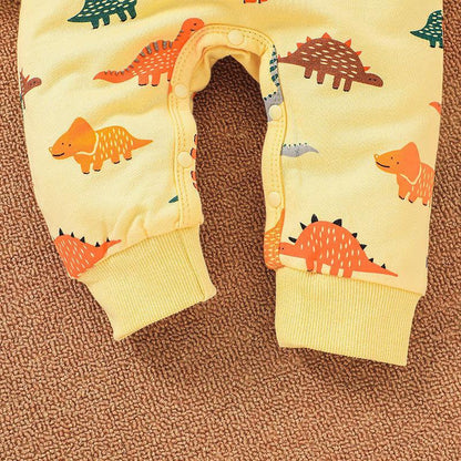 Baby Cartoon Hooded Jumpsuit