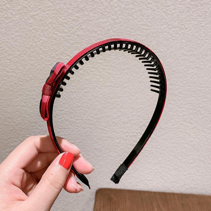 Children's Bow Hair Hoop Toothed Non-slip Hairpin