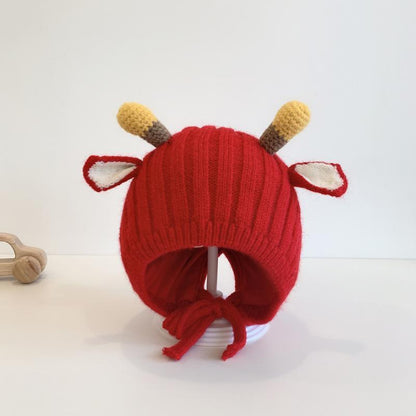 Baby Antler Ear Protection Hat Wool Hat