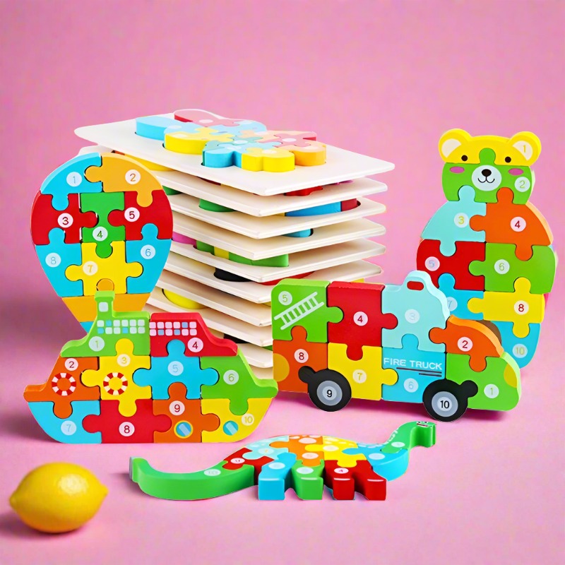 Children's Wooden 3D Puzzle Puzzle Toy