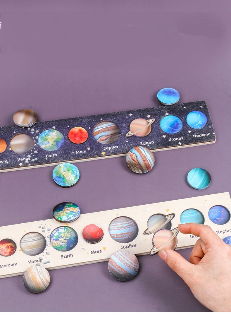 Planetary Wooden Children's Puzzle Toy
