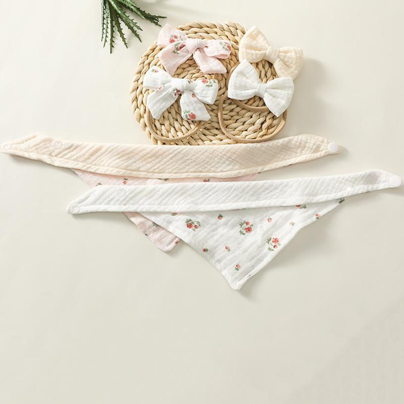 Baby Saliva Towel Nylon Headband Set