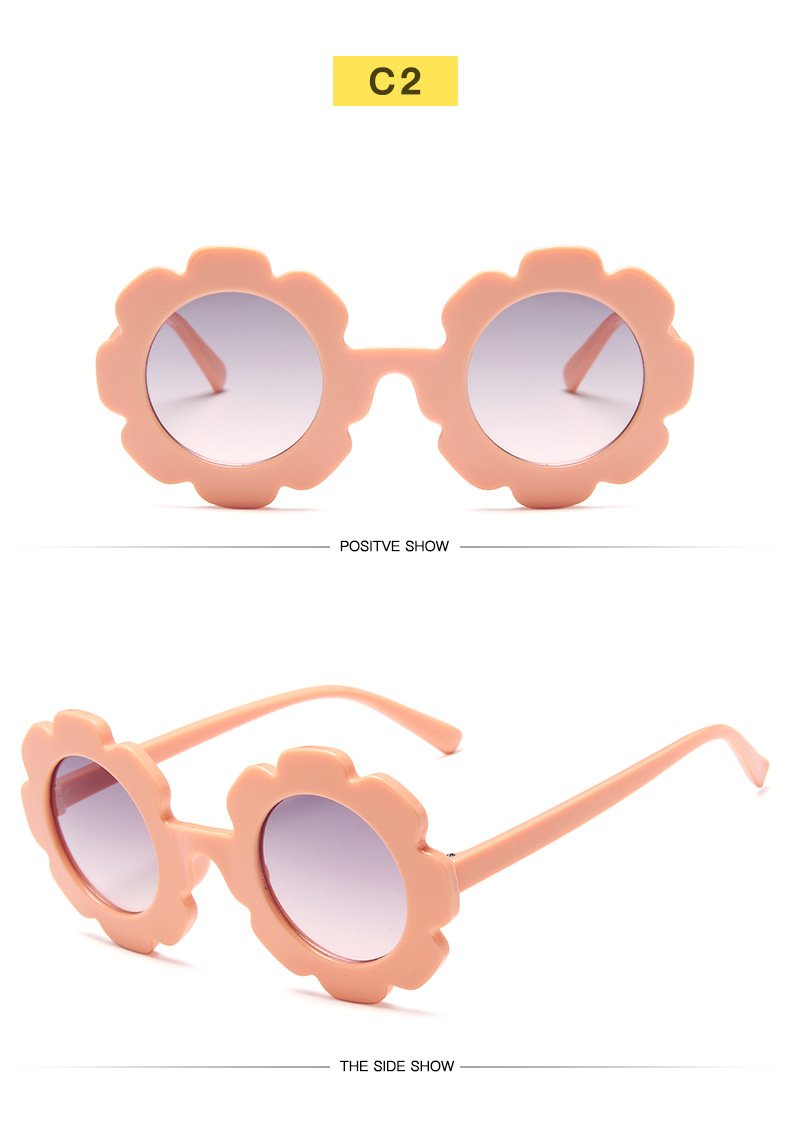 3PCS  New sunflower children's sunglasses wholesale