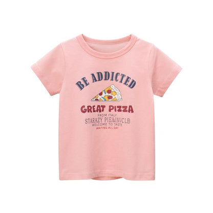Girls cute top children's short sleeved T-shirt