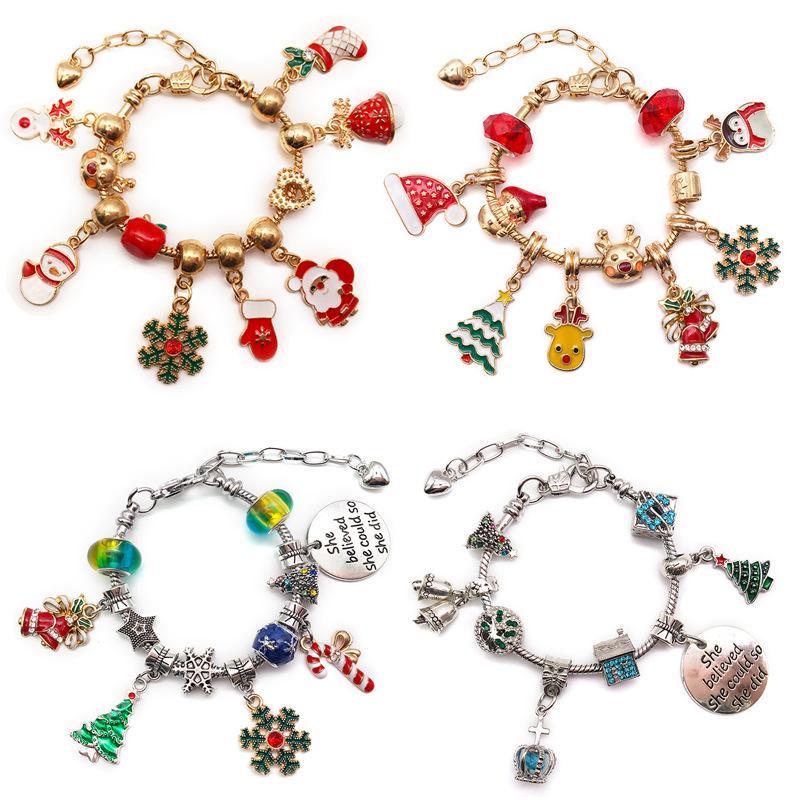 Christmas Children's Bracelet Set Handmade DIY Large Hole