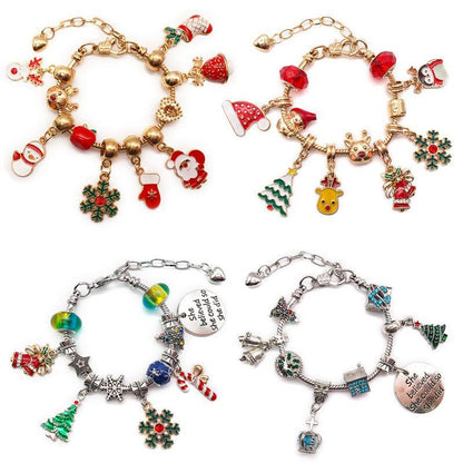 Christmas Children's Bracelet Set Handmade DIY Large Hole