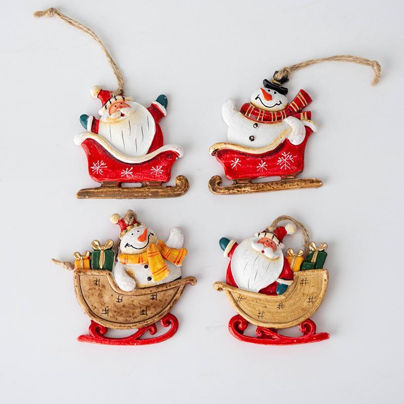Resin Pendant Christmas Tree Decorative Ornaments