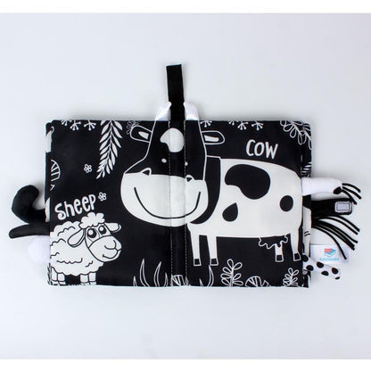 Baby Cloth Book, Stereoscopic Tail Can't Tear Books Toys