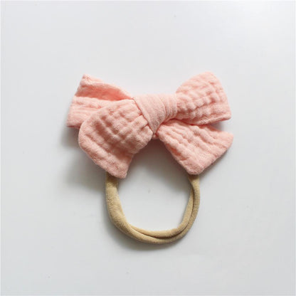 Baby Cotton Gauze Bow Hair Band Children's Hair Accessories