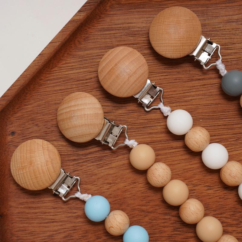 Baby Silicone Nipple Clip Anti-drop Chain Clip