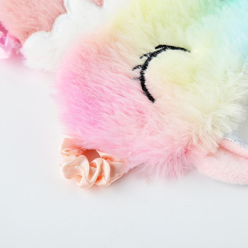 Unicorn Eye Patch Colorful Plush Eyeshade
