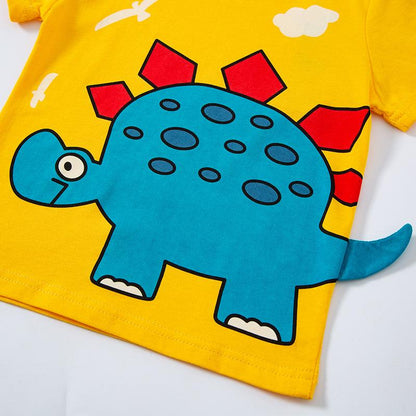 Children's T-shirt summer boys' short sleeved dinosaur