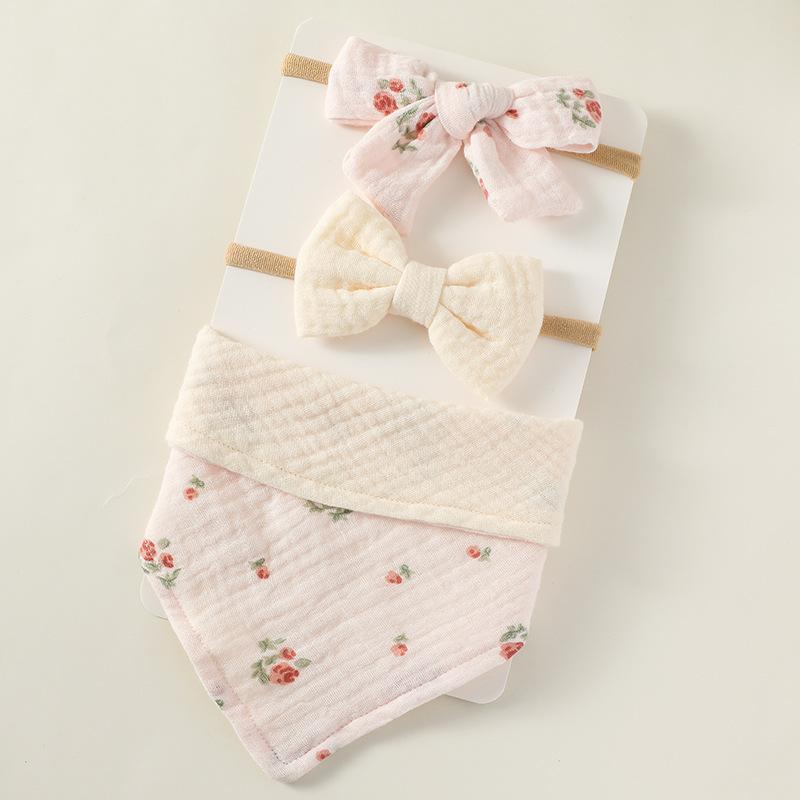 Baby Saliva Towel Nylon Headband Set