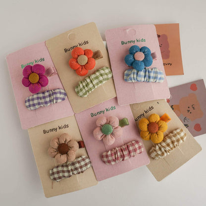 Children's Fabric Floral Hairpin