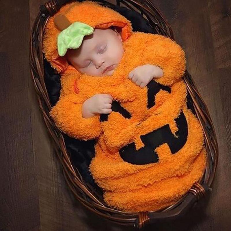 Baby Halloween Long Sleeve Hooded Sleeping Bag Thickened