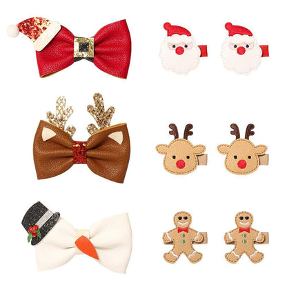 Children's Christmas Hairpin Handmade Hair Accessories