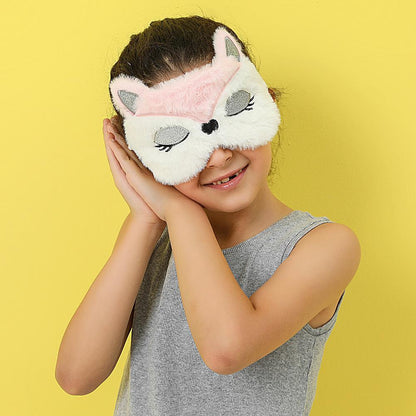 Children's Plush Eyeshade Cartoon Fox Pattern