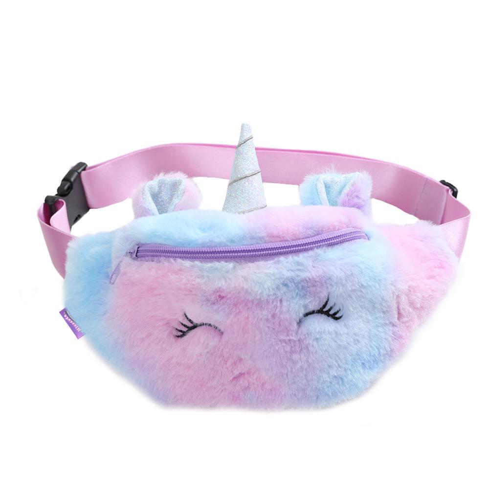 Children's Unicorn  Plush Purse Student Cute Chest Bag
