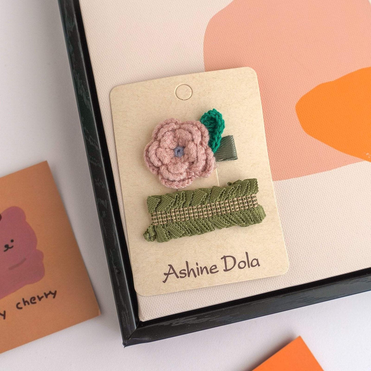 Children's Plush Flower Hairpin