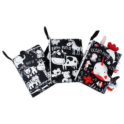 Baby Cloth Book, Stereoscopic Tail Can't Tear Books Toys