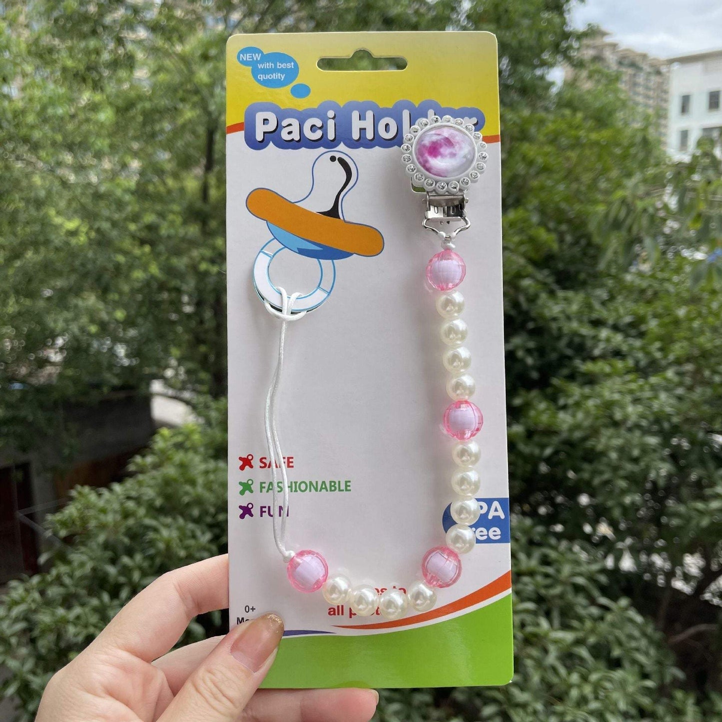 Luminous Nipple Clip Hand-woven Beads Anti-falling Chain