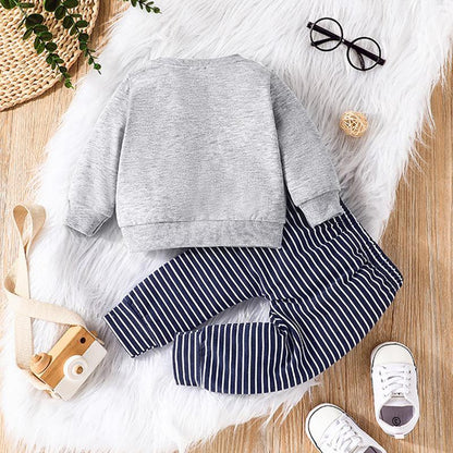 Children's Pullover Long Sleeve Sweatshirt Pants Set