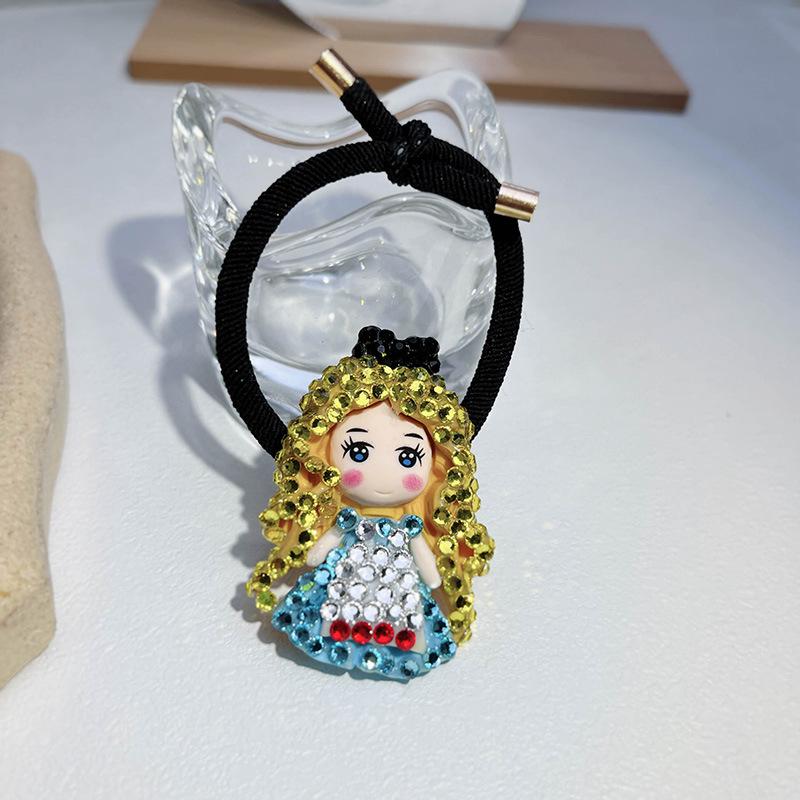 Children's Cute Cartoon Hair Circle Bangle Hair Rope