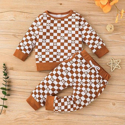 Crewneck Turtleneck Long Sleeve Jacket Pants Set