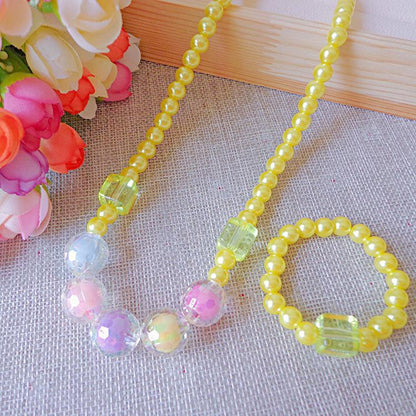Children's Necklace Bracelet Set Versatile Accessory for Girls